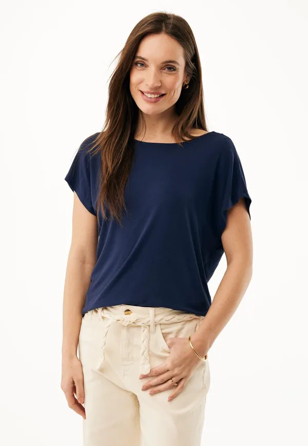 

Базовая футболка с коротким рукавом и v-образным вырезом на спине Mexx, Midnight Blue, Синий, Базовая футболка с коротким рукавом и v-образным вырезом на спине Mexx, Midnight Blue