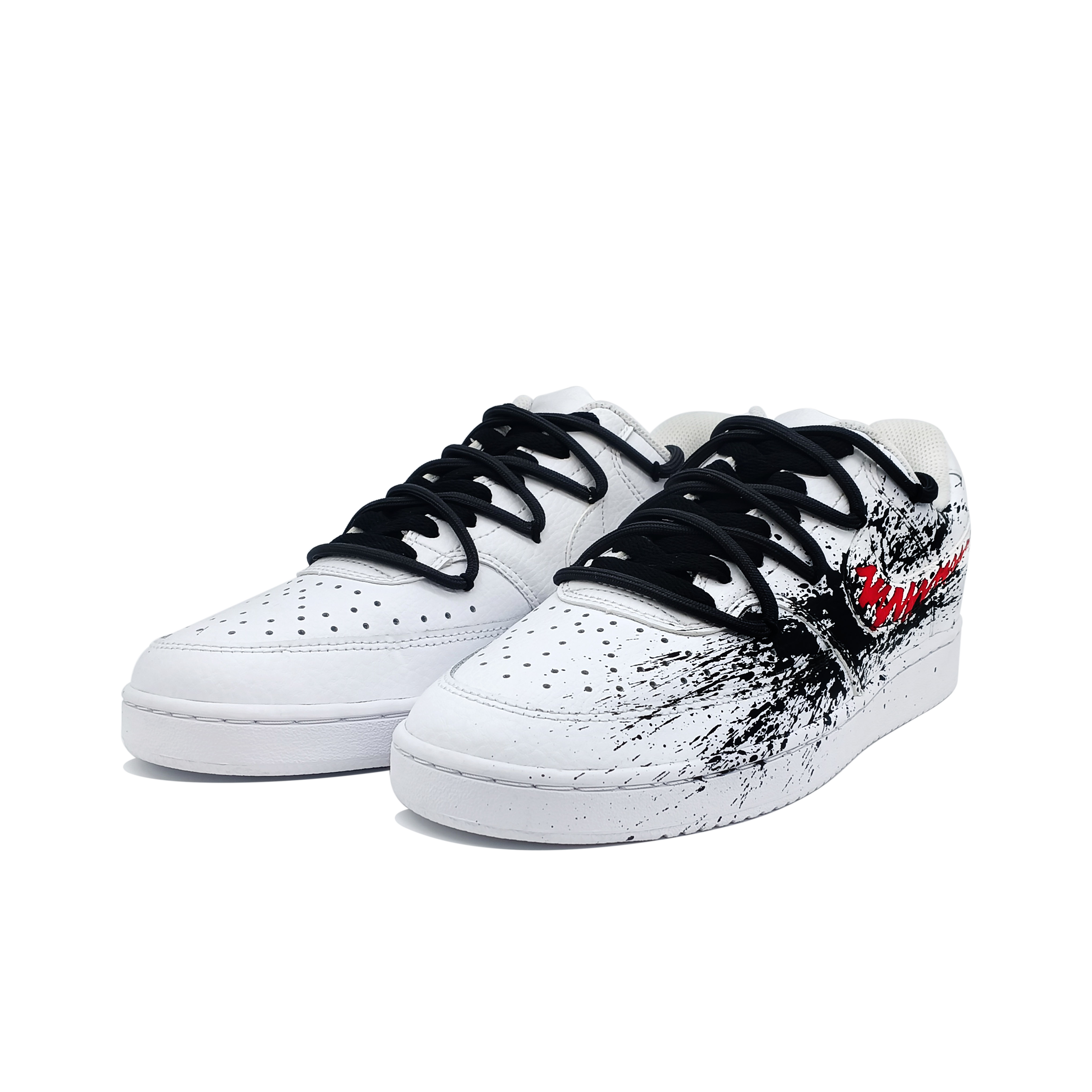 

Кроссовки Nike Court Vision 1 Skateboarding Shoes Men Low-top White/Black/Red, красный