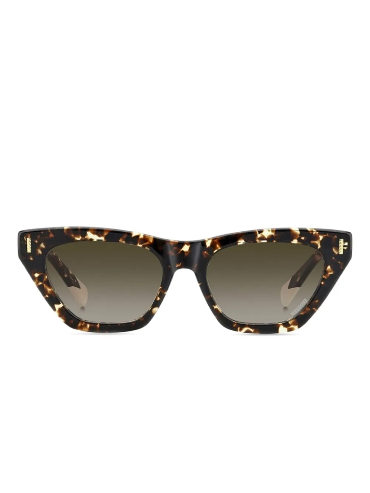 

Солнцезащитные очки Missoni в черепаховой оправе «кошачий глаз», коричневый