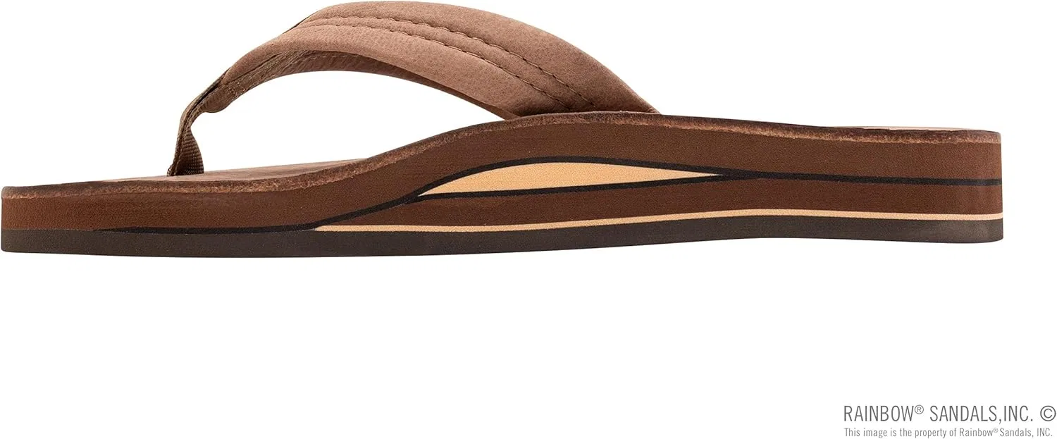 Мужские сандалии Rainbow из двухслойной кожи с поддержкой свода стопы Rainbow Sandals, Nogales Wood — фото 2