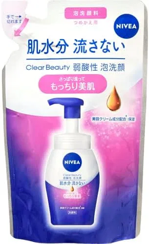 Пенка для умывания Nivea — Clear Beauty слабокислая для упругости кожи, сменный блок, 130 мл