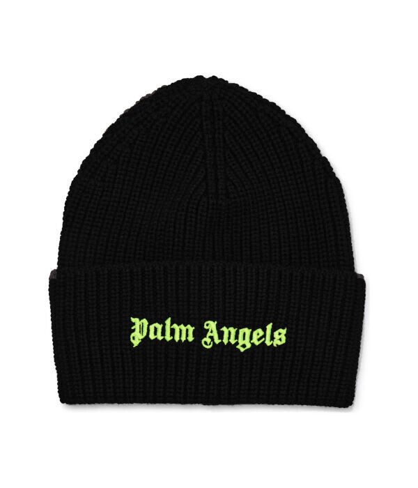 

Шапка женская Palm Angels шерстяная с вышивкой логотипа, черный