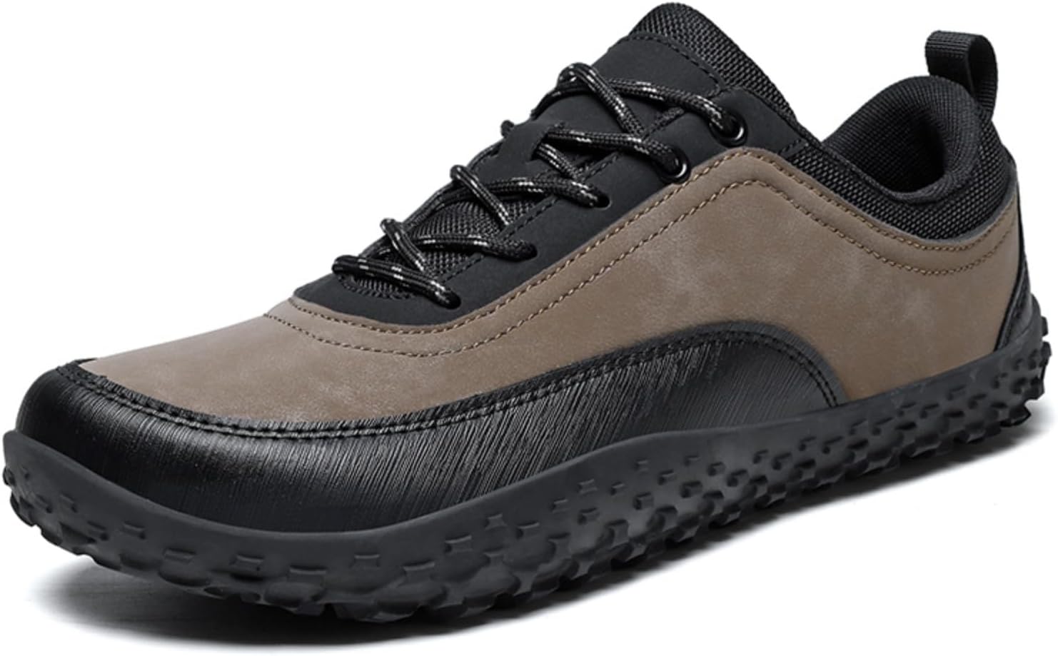 

Мужские повседневные походные кроссовки - легкие беговые кроссовки с укрепленным носком, противоскользящей резиновой подошвой и дышащим сетчатым язычком для прогулок и повседневной носки Kelibasi, хаки