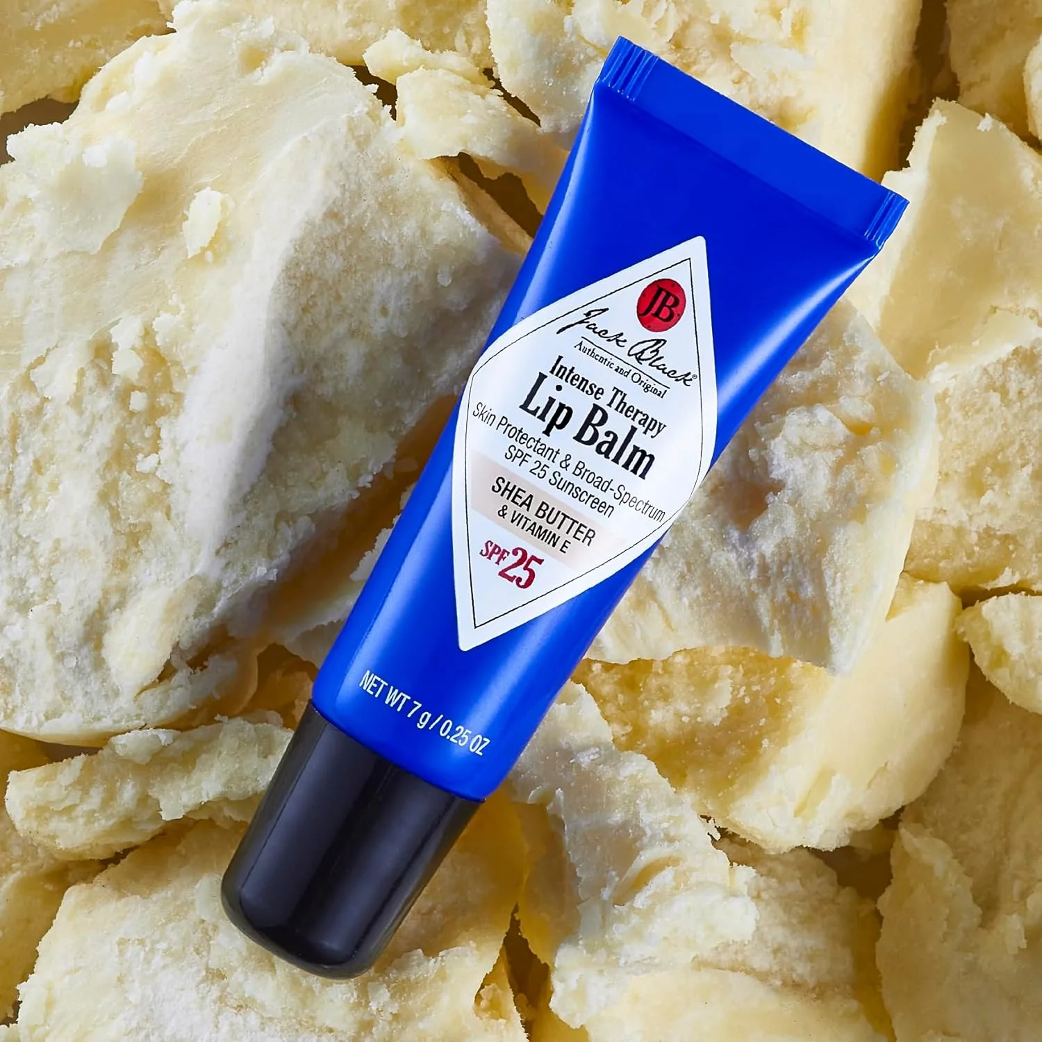 Бальзам для губ Jack Black Intense Therapy, 0,25 унции - защита от солнца SPF 25, увлажняющий бальзам для губ, увлажняющий бальзам для губ с SPF, солнцезащитный крем для губ. 21.27 г (3 шт.), black — фото 2
