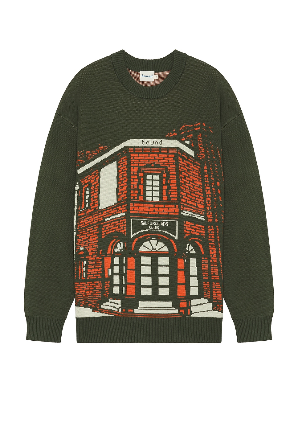 

Вязаный свитер Salford lads club Bound, grey