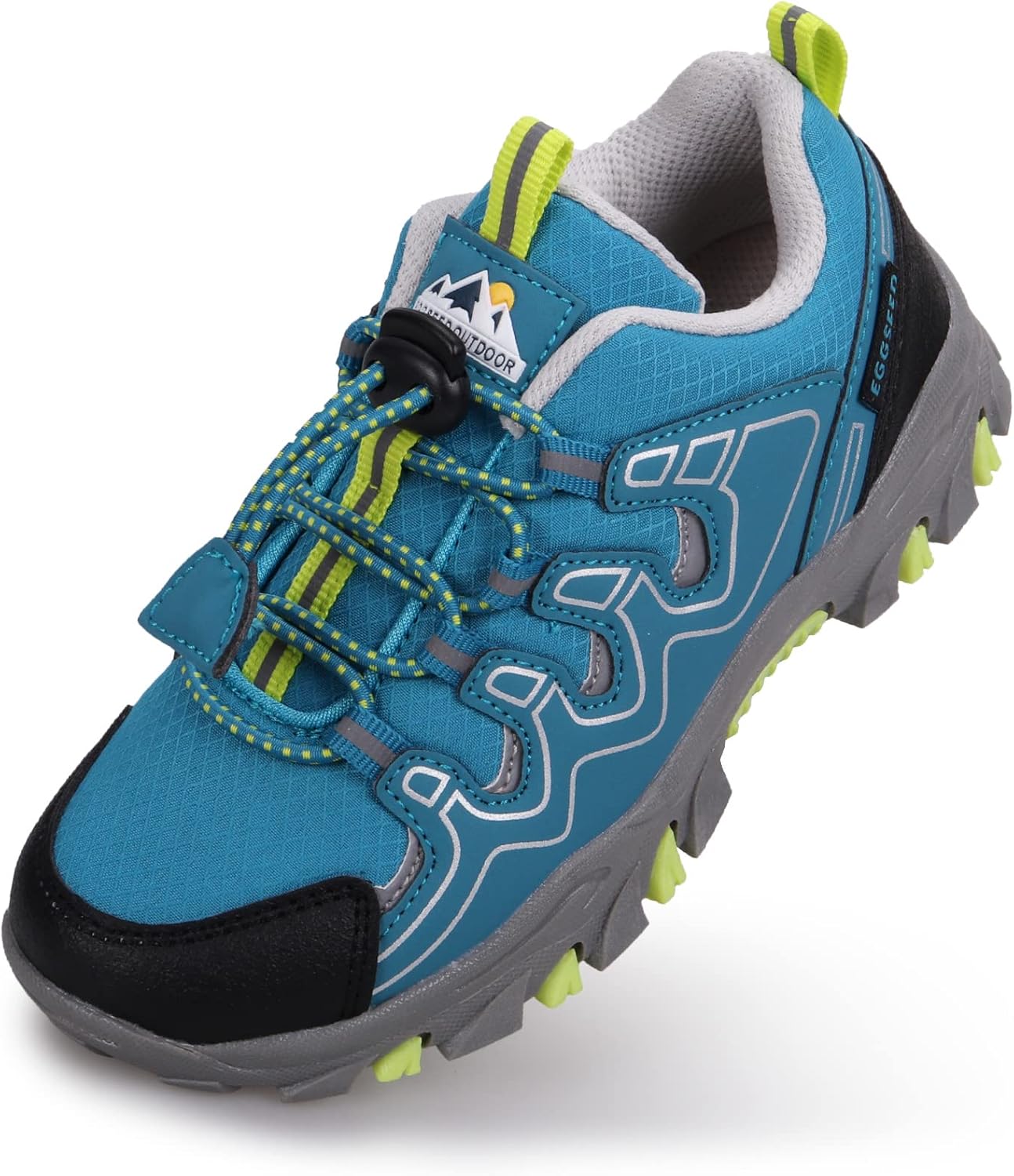 

Кроссовки для мальчиков и девочек UOVO, детская обувь для походов, бега и ходьбы на улице, теннисная обувь, водонепроницаемые, противоскользящие, модные кроссовки (младшие/старшие дети), небесно-голубой