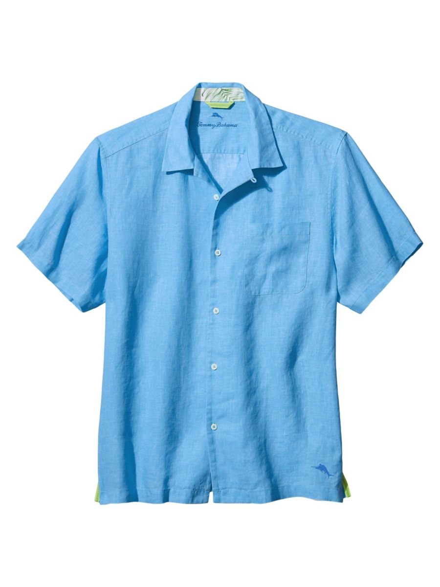 

Льняная рубашка Sea Glass Tommy Bahama, цвет Blue Yonder