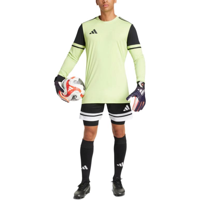 Adidas Футболка вратаря мужская AEROREADY Squadra 25 Pulse Yellow Green/Black — фото 4