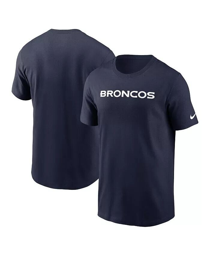 

Мужская темно-синяя футболка Denver Broncos Primetime Wordmark Essential Nike, синий