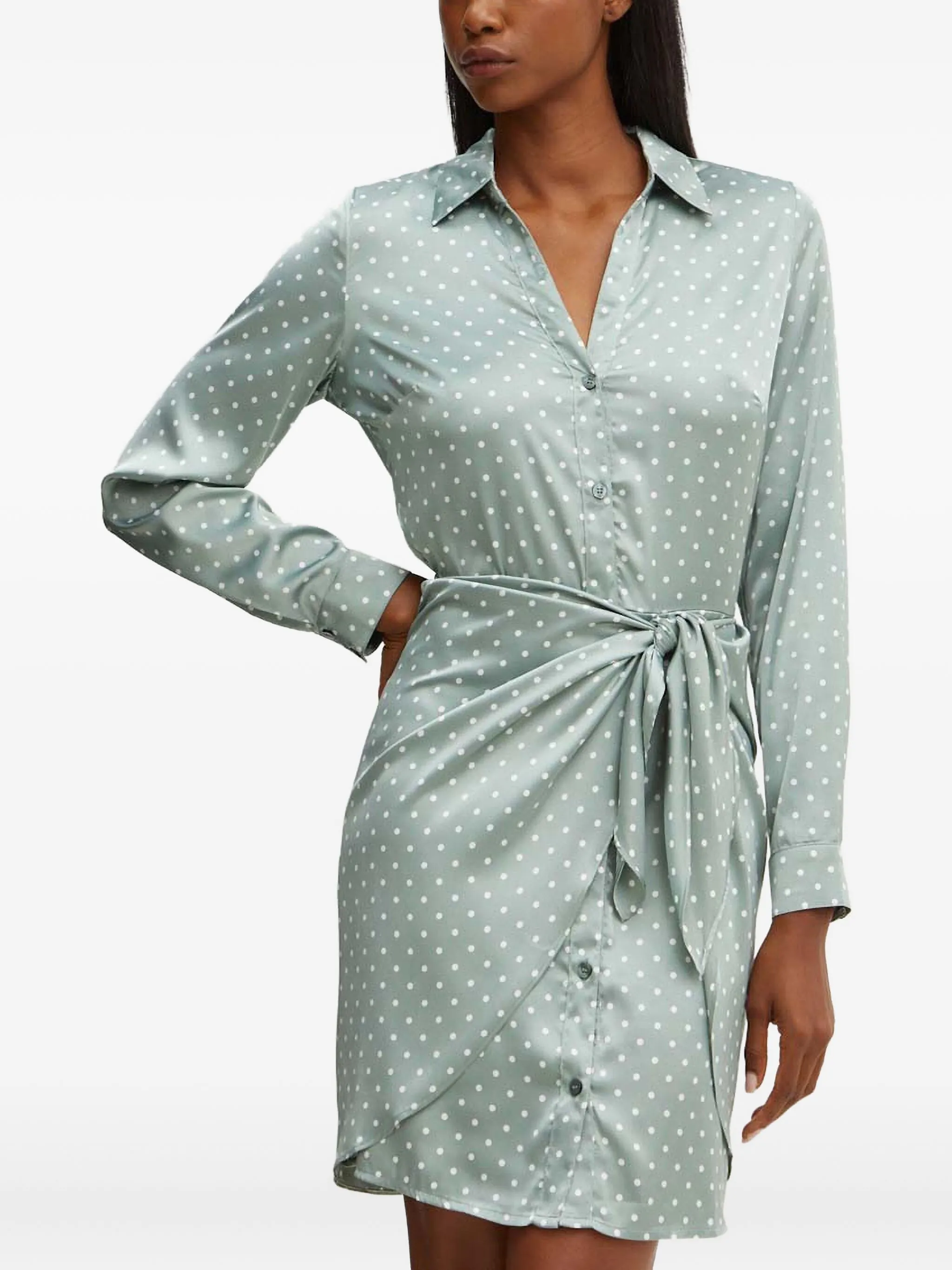 

Платье мини в горох Guess Usa, зеленый