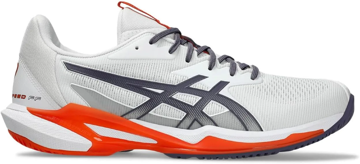 Мужские кроссовки ASICS Solution Speed FF 3, белый/фиолетовый/серый — фото 4