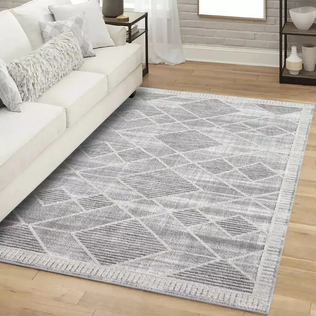 

Ковер Carpet City "FLAIR178", прямоугольный ковер с коротким ворсом, скандинавский стиль 120х170 см, серый