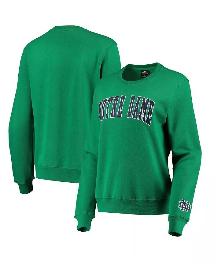 

Зеленый женский пуловер Notre Dame Fighting Irish Campanile свитшот Colosseum, зеленый