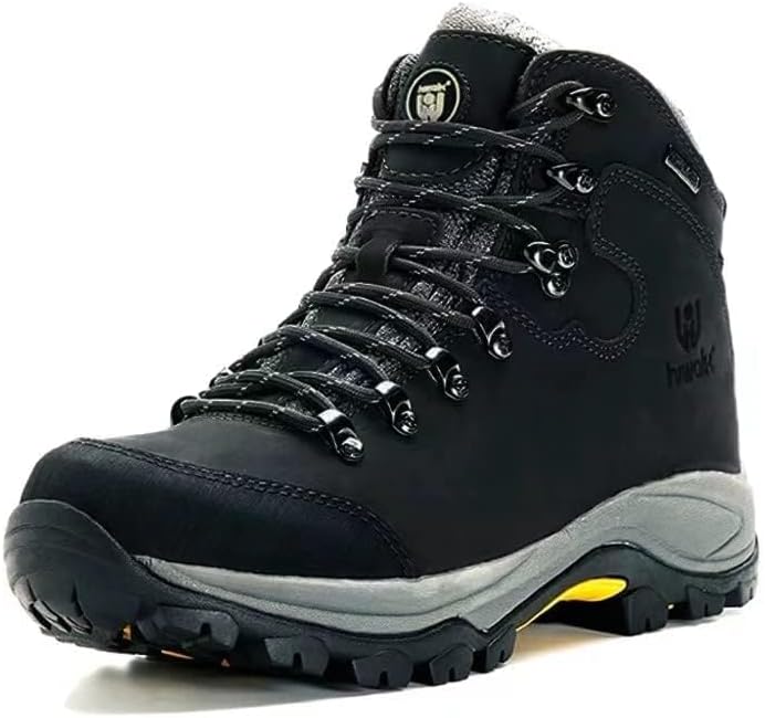 

Мужские водонепроницаемые походные ботинки hiwalk, дышащие, для всех типов местности, легкие, ботинки на щиколотку, для трекинга, работы и альпинизма Lumparland, черный