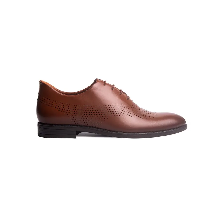 Перфорированные классические оксфорды East Road с технологией Hands-Free Slip On Marc Joseph New York, Cognac Napa Leather — фото 4