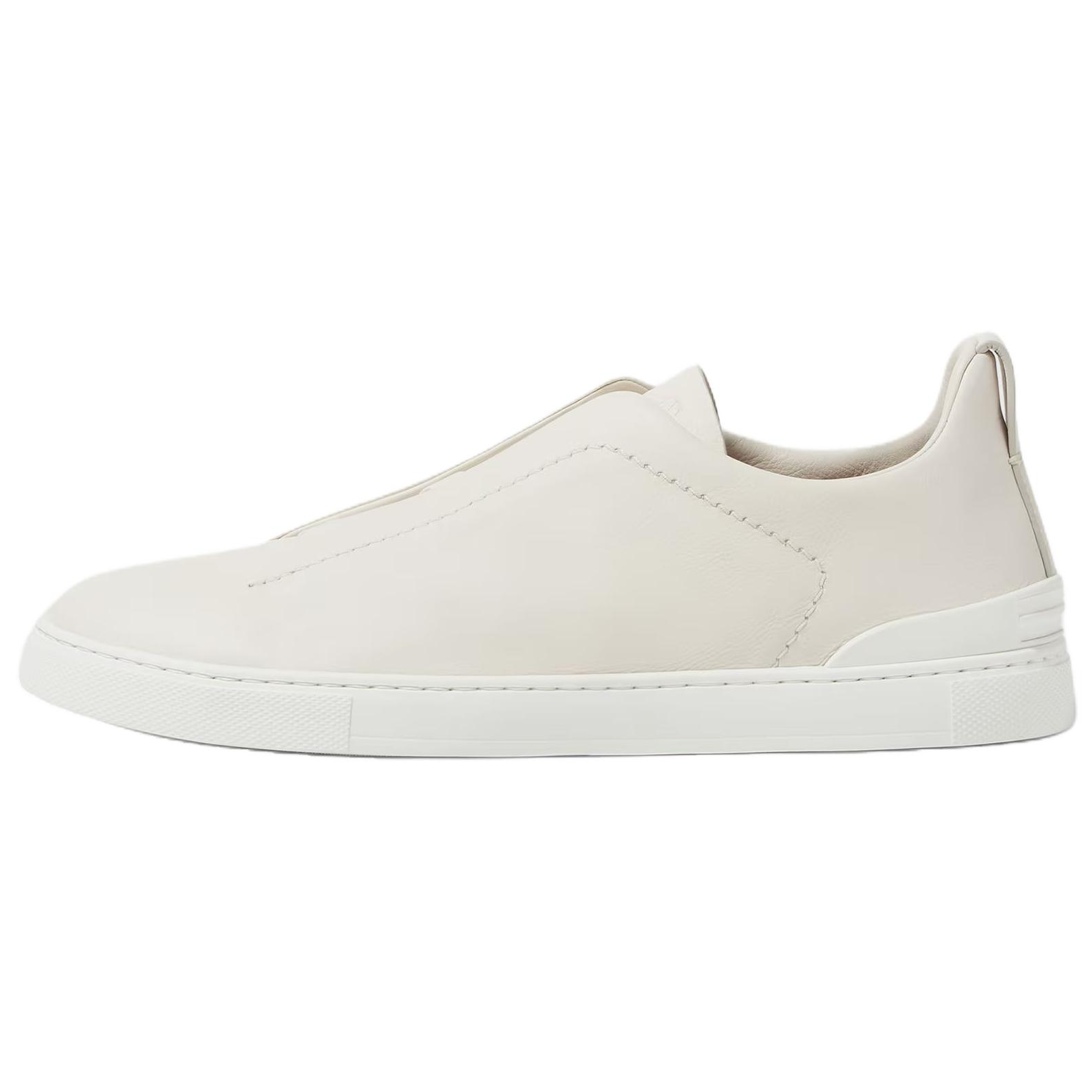 

Кроссовки для скейтбординга Zegna Triple Stitch Secondskin Low Top, мужские, цвета экрю Ermenegildo Zegna