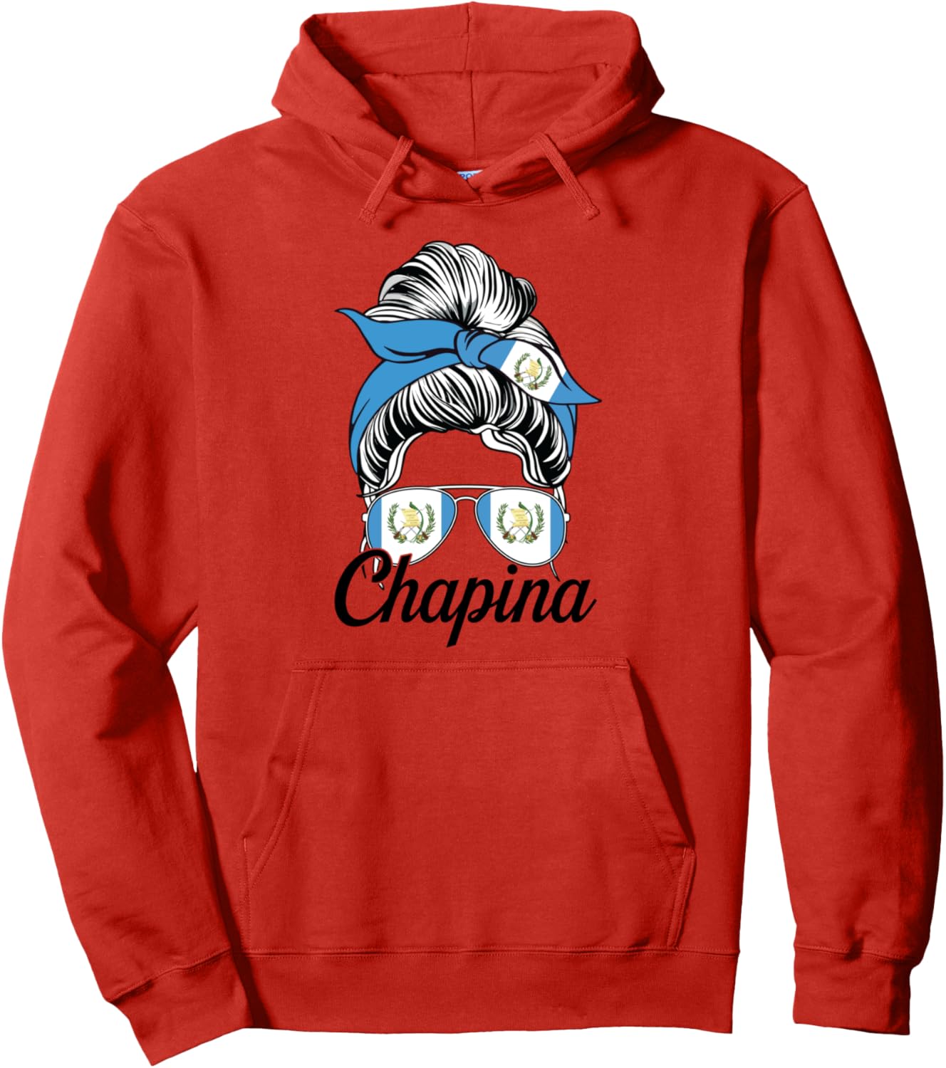 

Толстовка Chapina Guatemala Quetzal Chapin Antigua Mujer Maya 502 GT Chapin Tees, красный