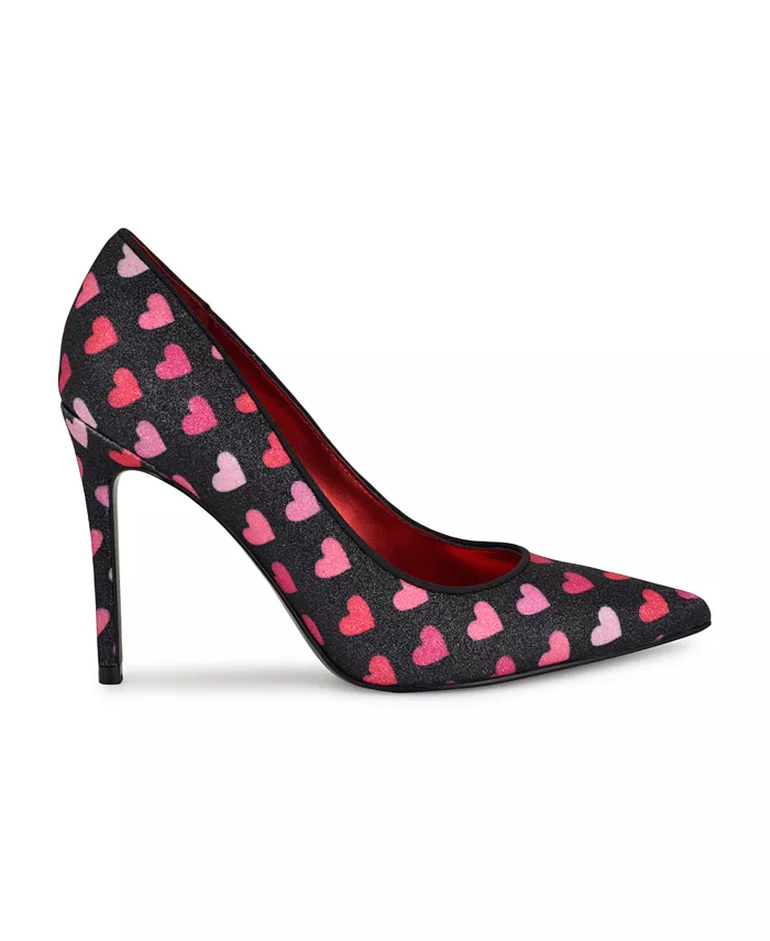 Женские блестящие туфли-лодочки на шпильке Fresh Glitter Nine West, черный — фото 2