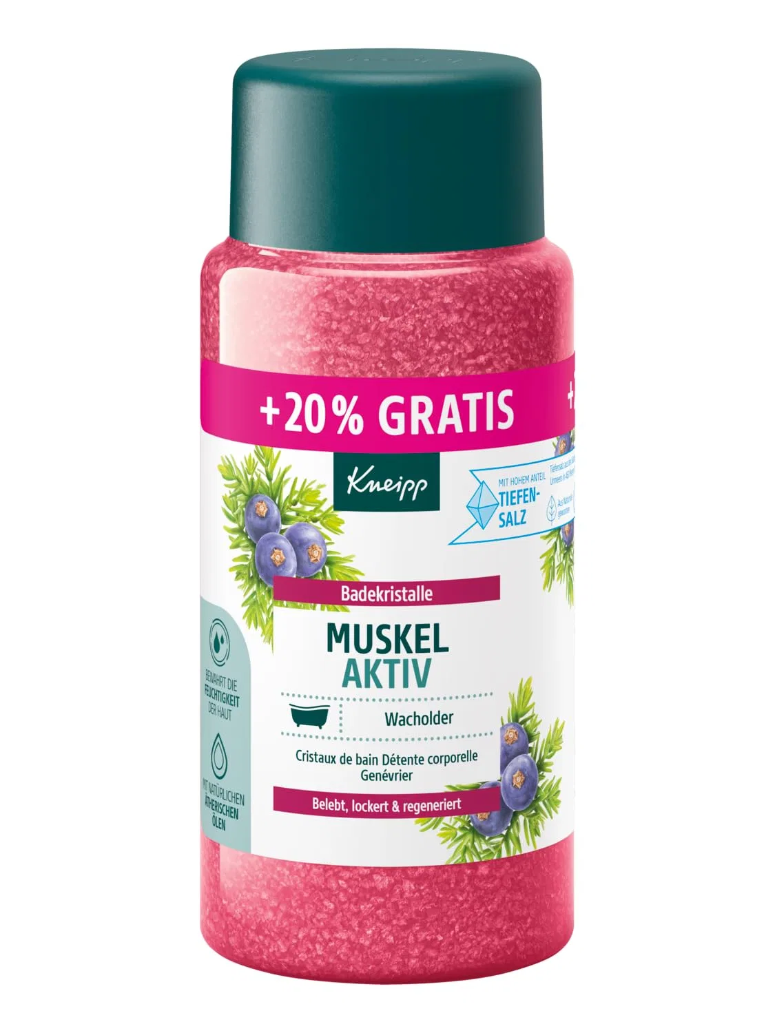 Кристаллы для ванны «Muscle Active» с можжевельником и эвкалиптом от Kneipp, 720 г Kneipp, Multicoloured