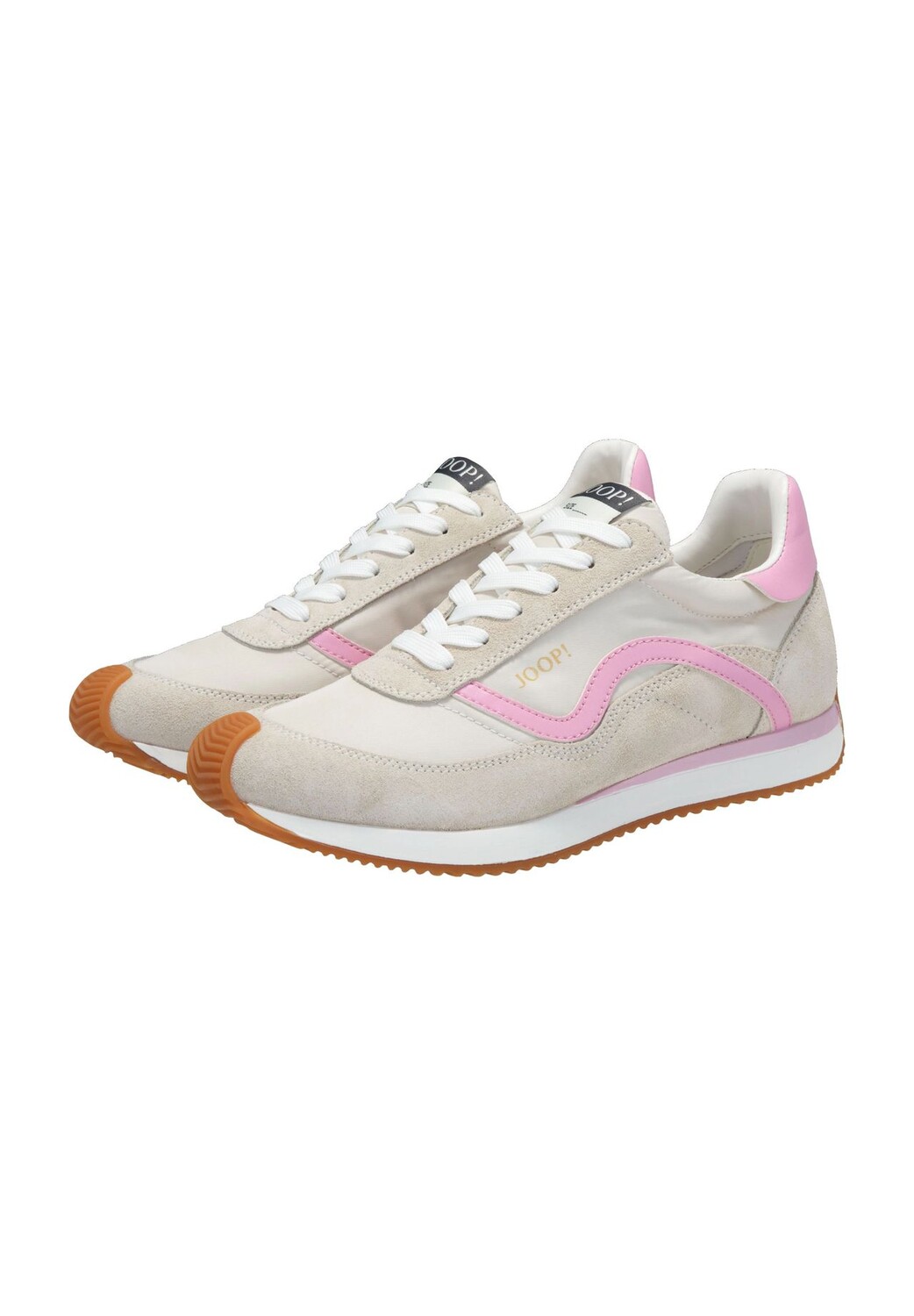 Кроссовки кожаные, с усиленным задником, женские JOOP!, цвет Rose