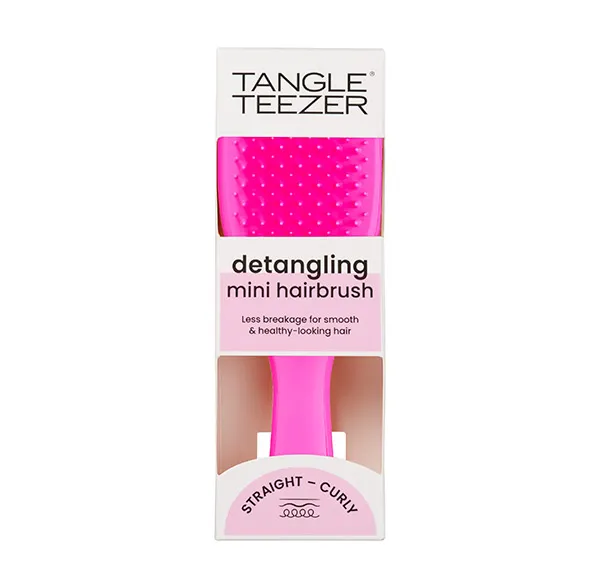 

Распутывающая щетка Mini Straight Curly Tangle Teezer, цвет fucsia