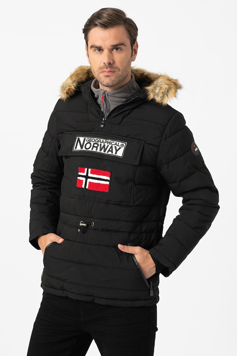 

Зимняя куртка на кокосовом подкладке с эко-пухом Geographical Norway, красный