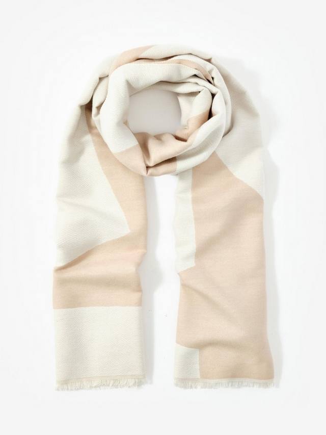 

Среднетяжелый шарф с принтом Mint Velvet, Natural Stone