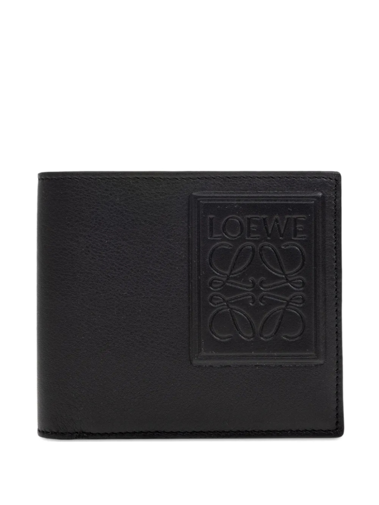 

Кошелек из тисненой кожи LOEWE, черный