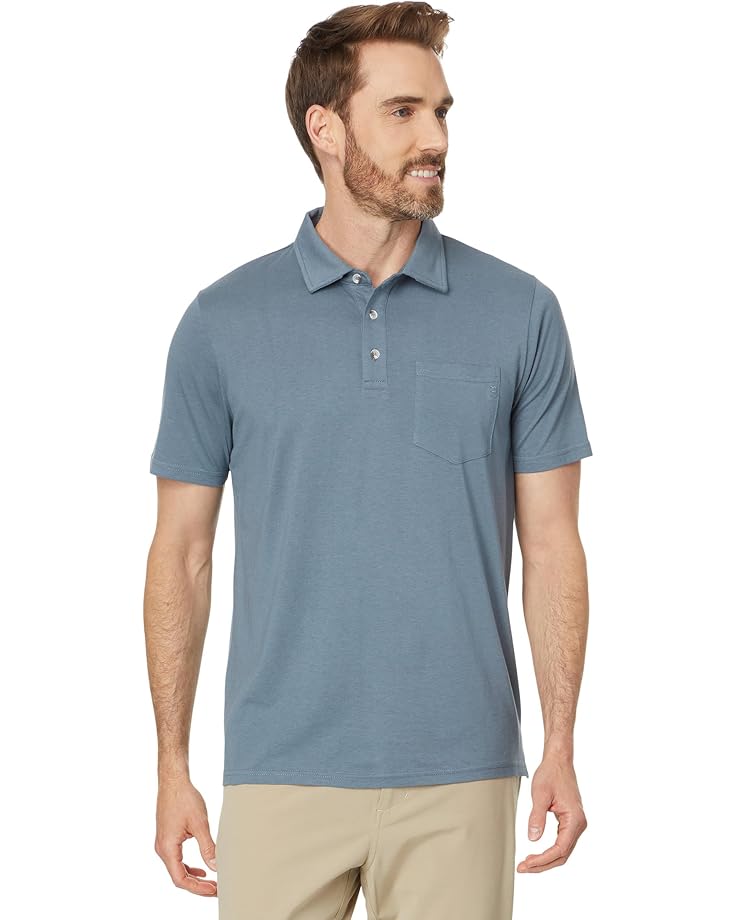 

Поло Free Fly Bamboo Heritage Polo, цвет Slate Blue