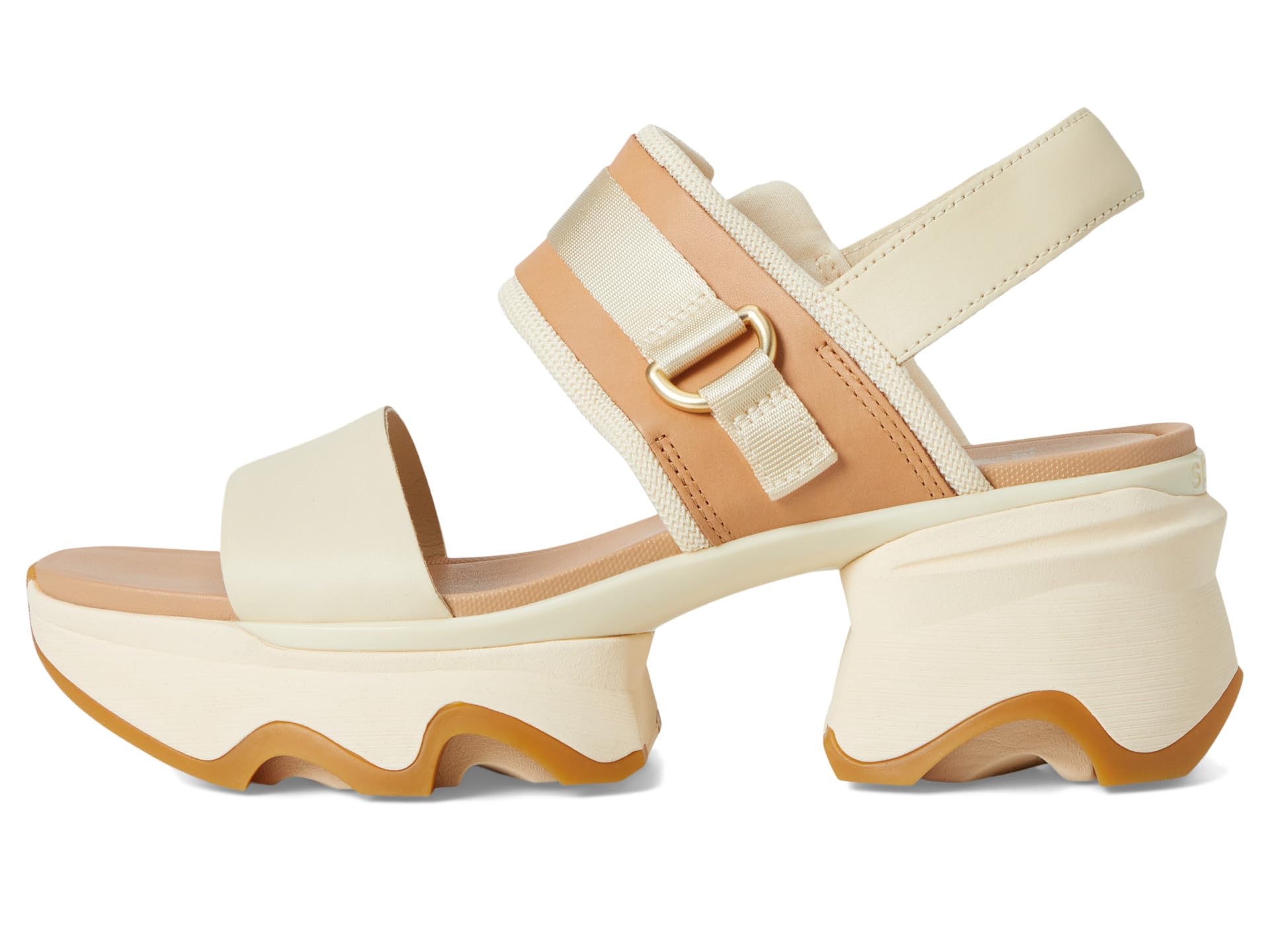 Сандалии SOREL Kinetic Impact Slingback Heel Sandal, цвет Honey White, Sea Salt — фото 4