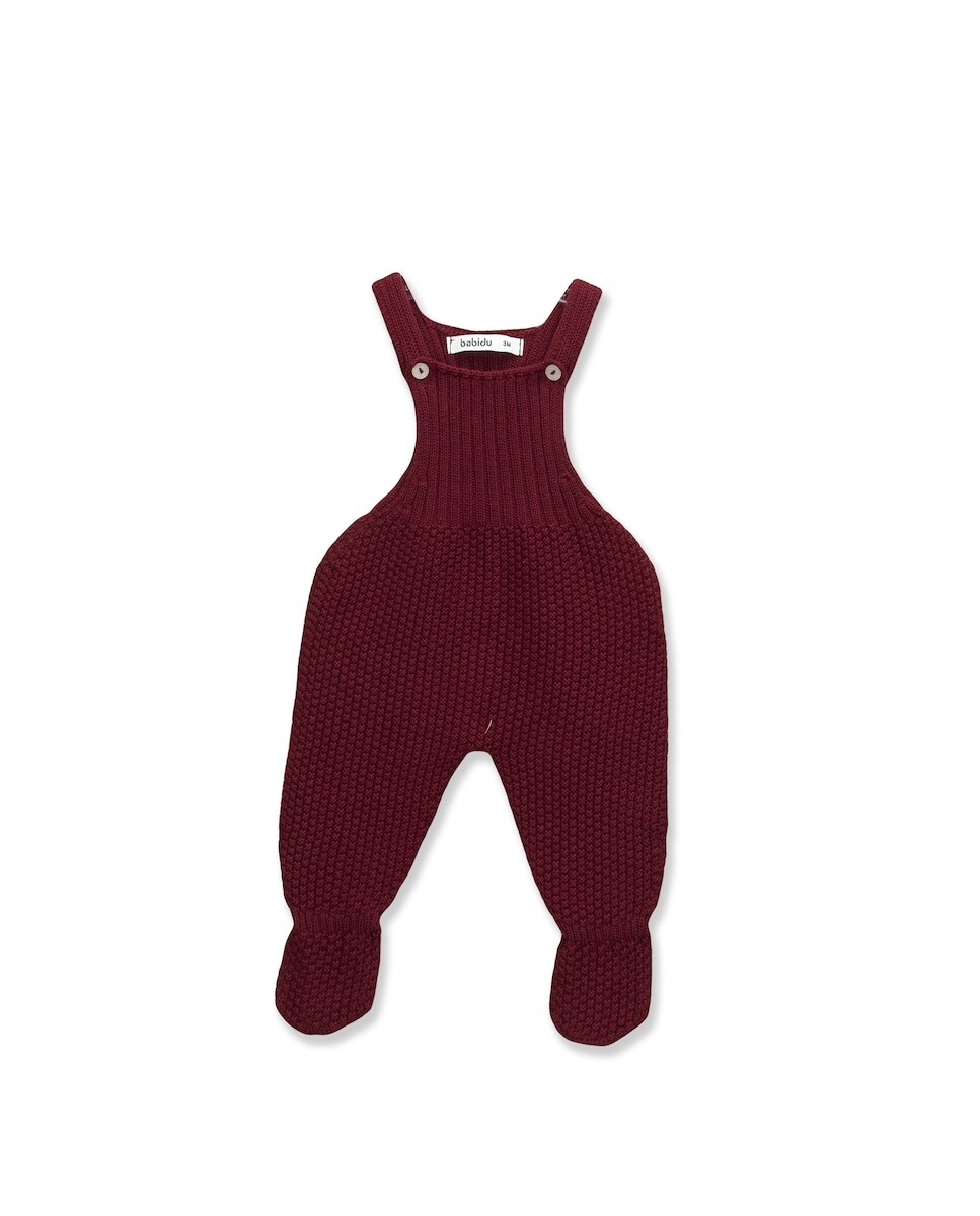 

Вязаный комбинезон для мальчика темно-бордового цвета BABIDÚ, гранатовый, Красный, Вязаный комбинезон для мальчика темно-бордового цвета BABIDÚ, гранатовый