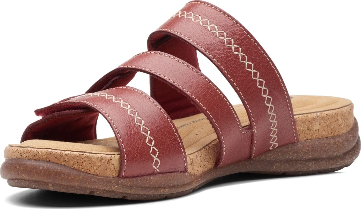 Сандалии Clarks для взрослых унисекс, модель Roseville Bay, красный — фото 3