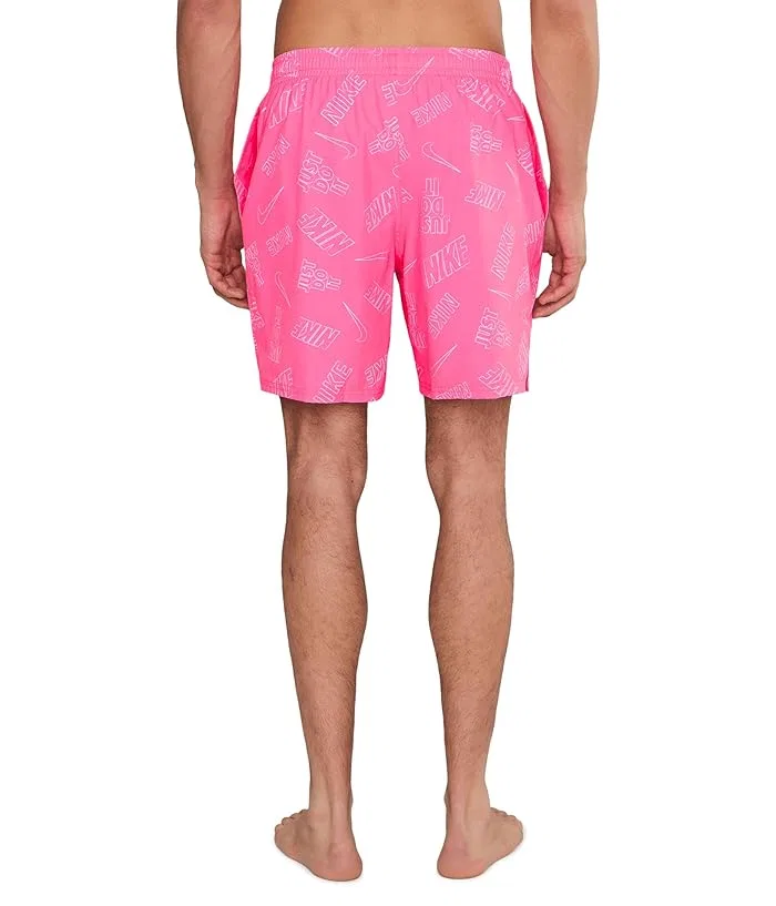 Плавки Breaker Multi Print 7" Nike, Pink Glow — фото 4