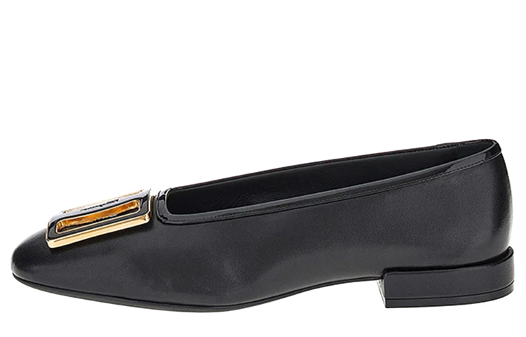 Женские туфли Ferragamo с пряжкой, черный