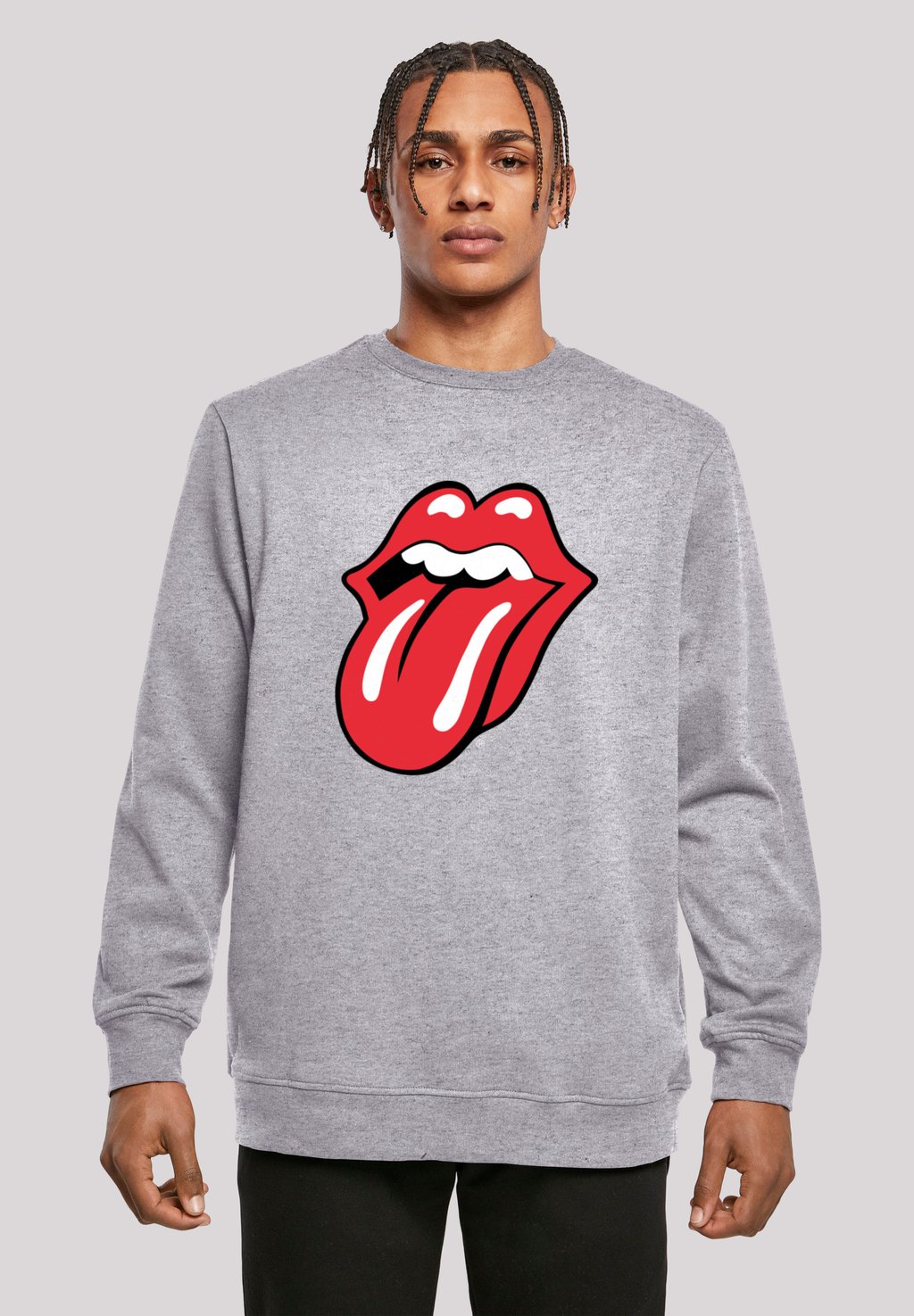 

Толстовка THE ROLLING STONES ROCKBAND CLASSIC TONGUE F4NT4STIC, серый