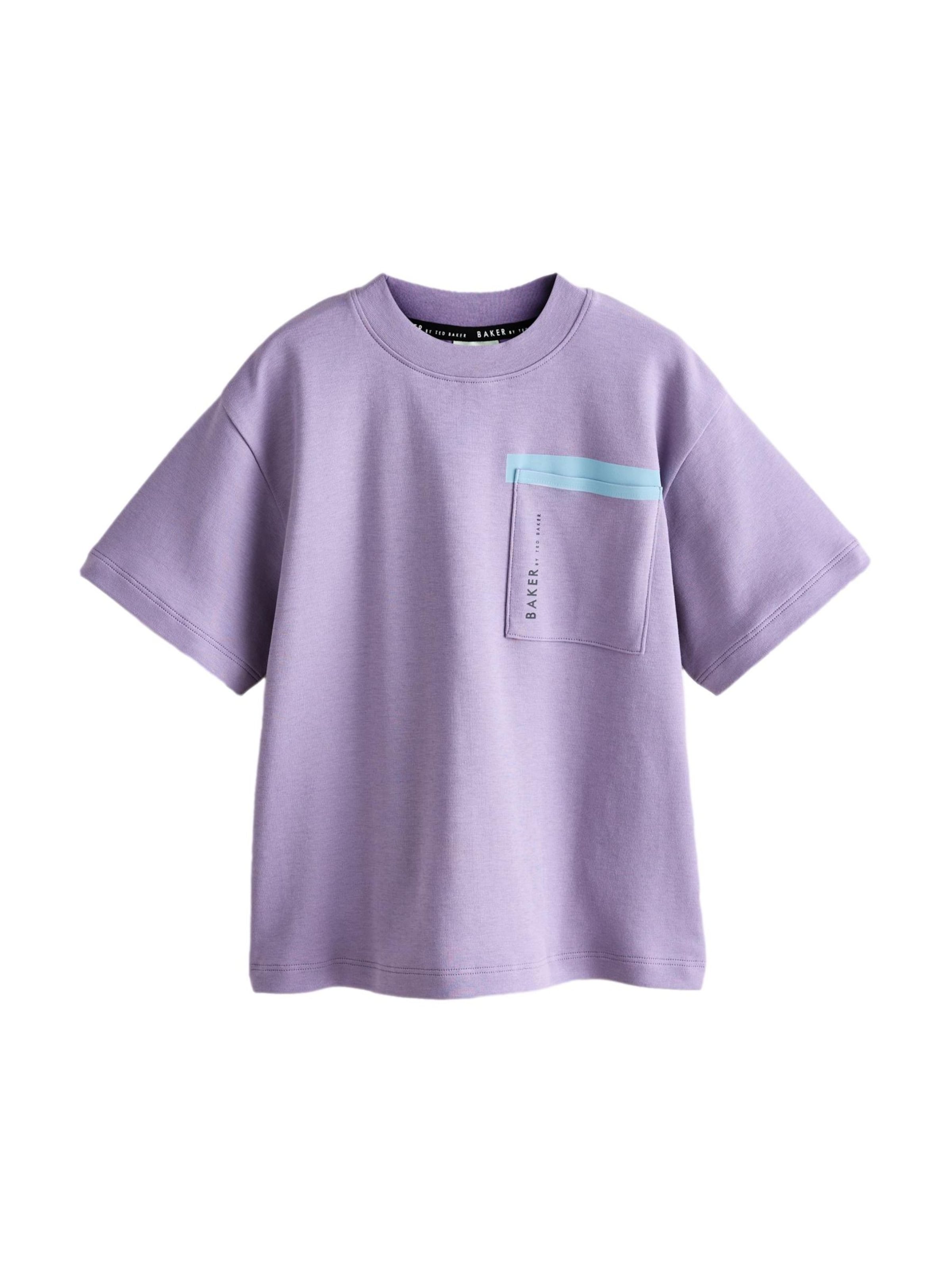 Baker by Ted Baker Футболка в светло-фиолетовом цвете