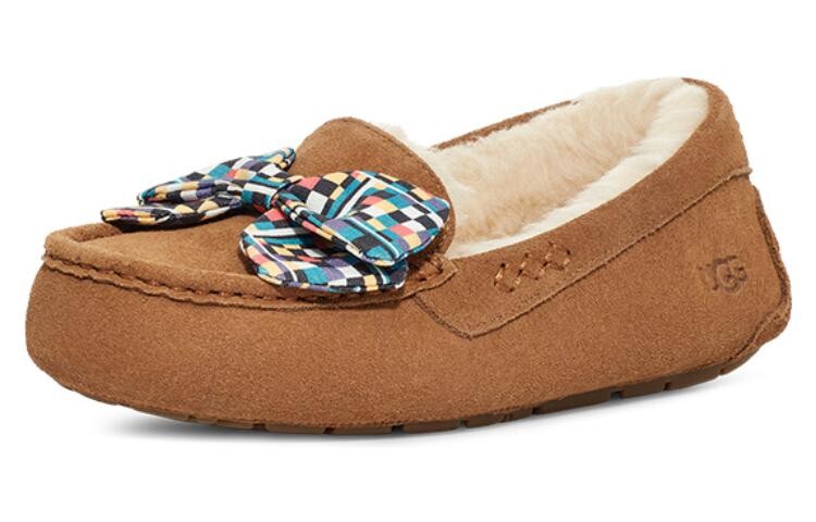 Женская повседневная обувь Женские низкие каштановые туфли Ugg, коричневый — фото 2