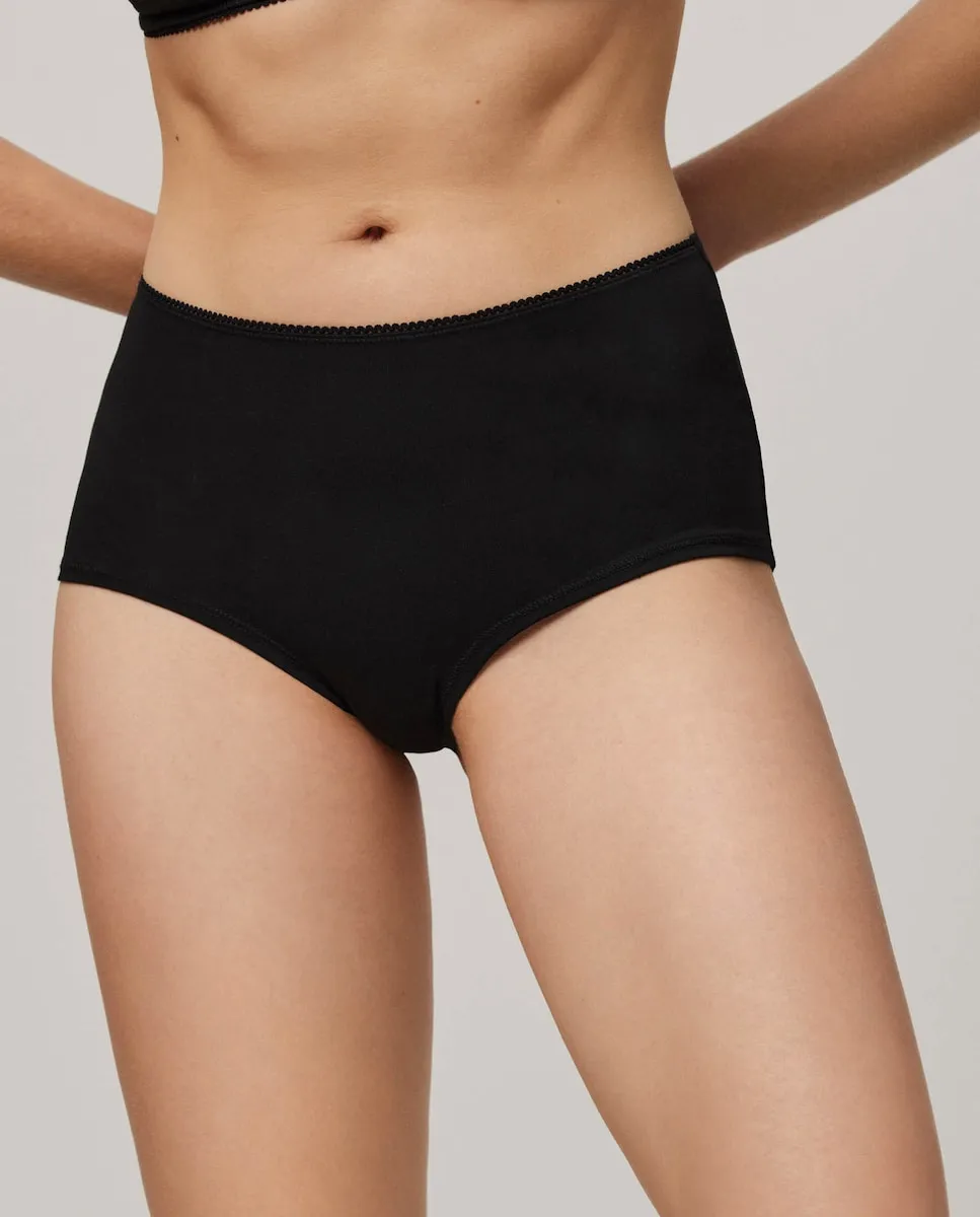 

Высокие трусы из органического хлопка Ysabel Mora, черный