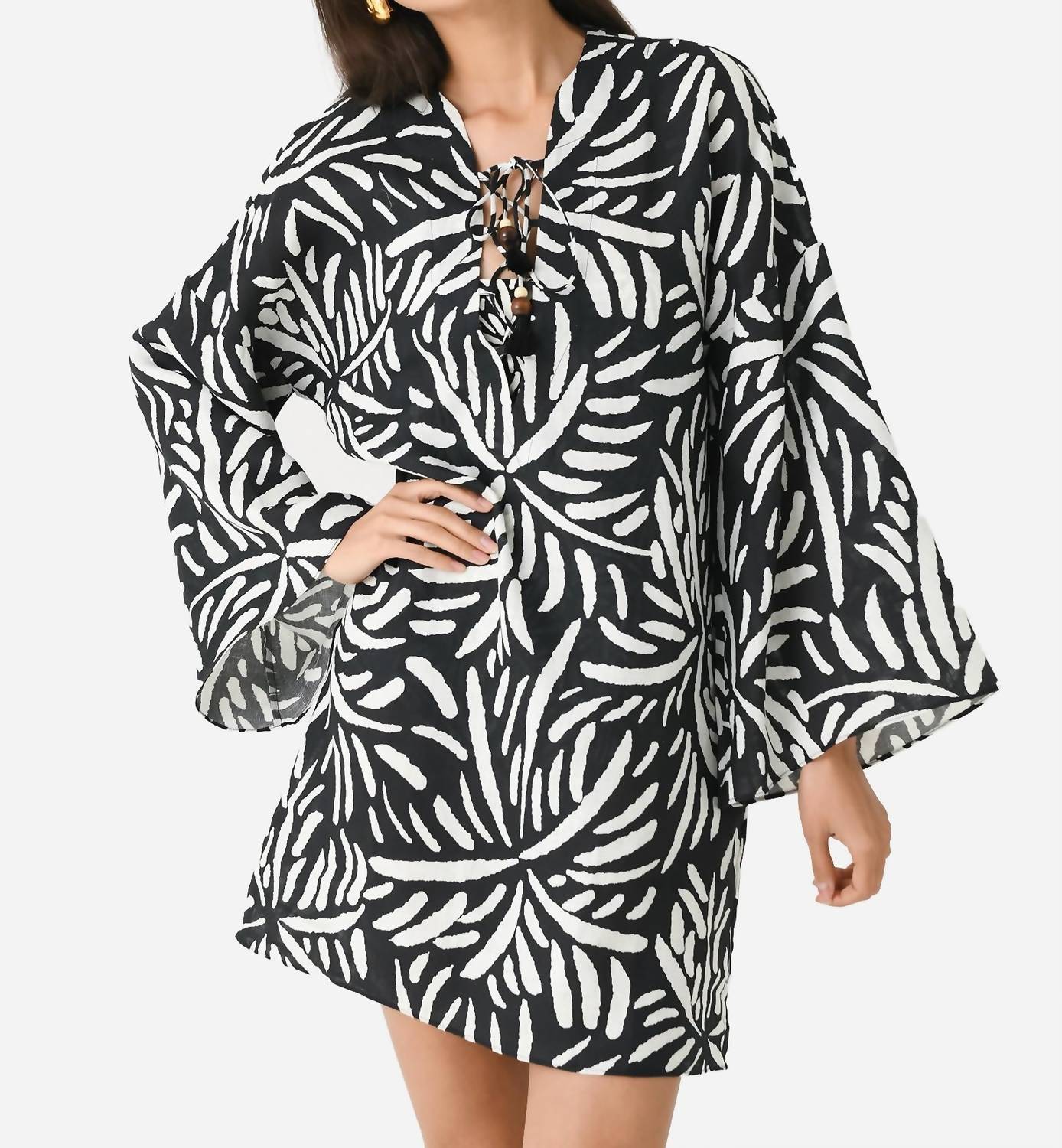 

Платье Turin в цвете Palm Black/White Cala de la Cruz