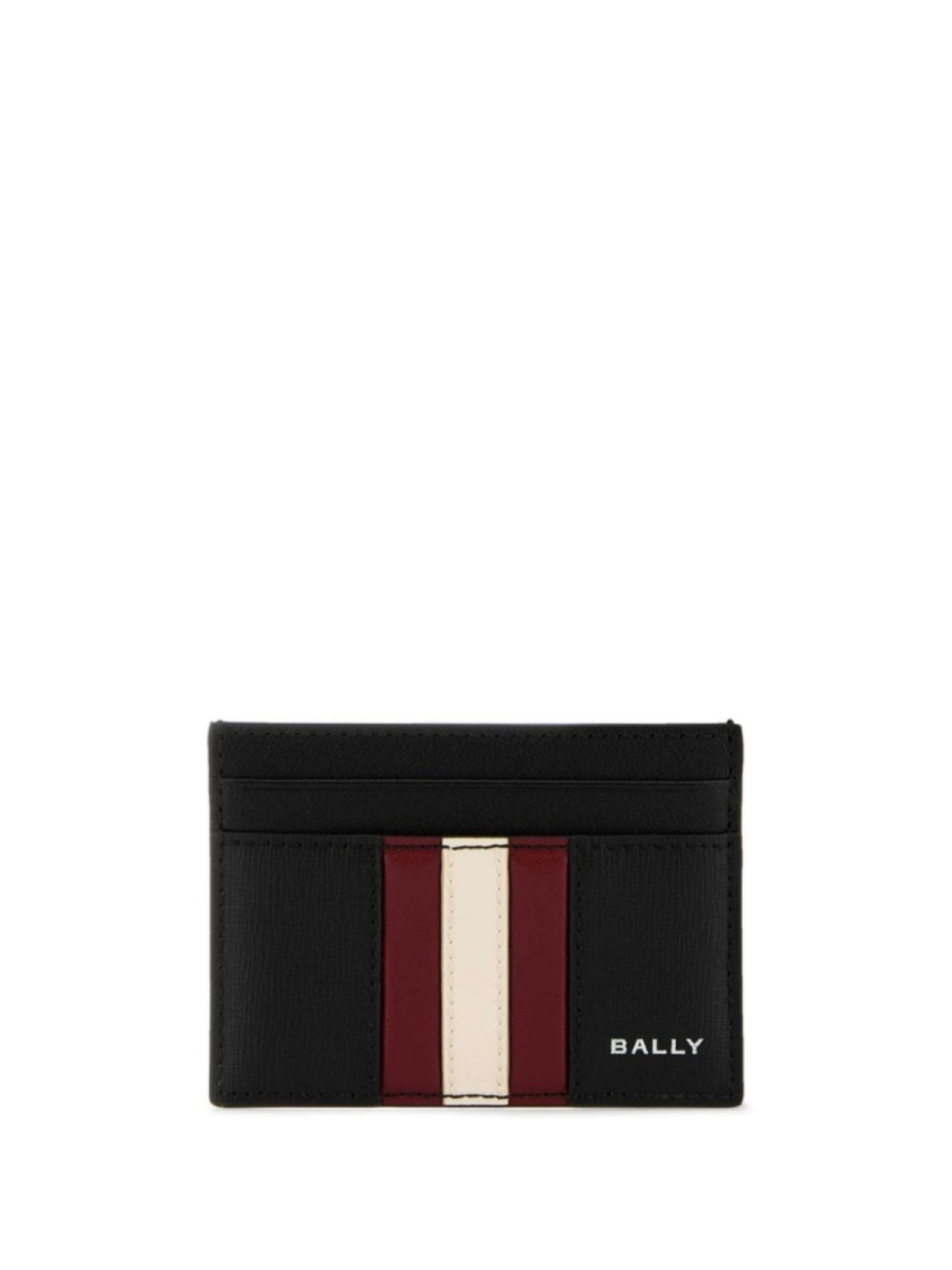 

Bally кожаный держатель для карт с логотипом, черный