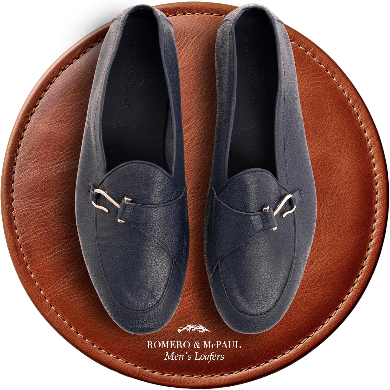 

Мужские лоферы El Guante Flat Hook коричневые, Повседневные туфли в морском стиле с металлической деталью, Romero MC Paul Romero & Mcpaul