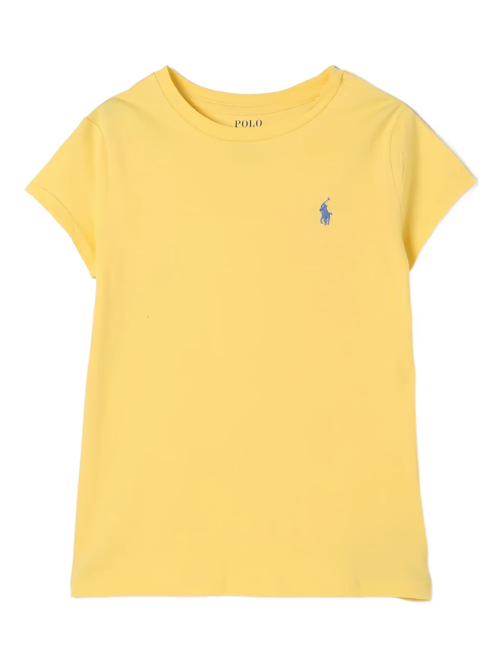 

Футболка с логотипом Polo Ralph Lauren Kids, желтый