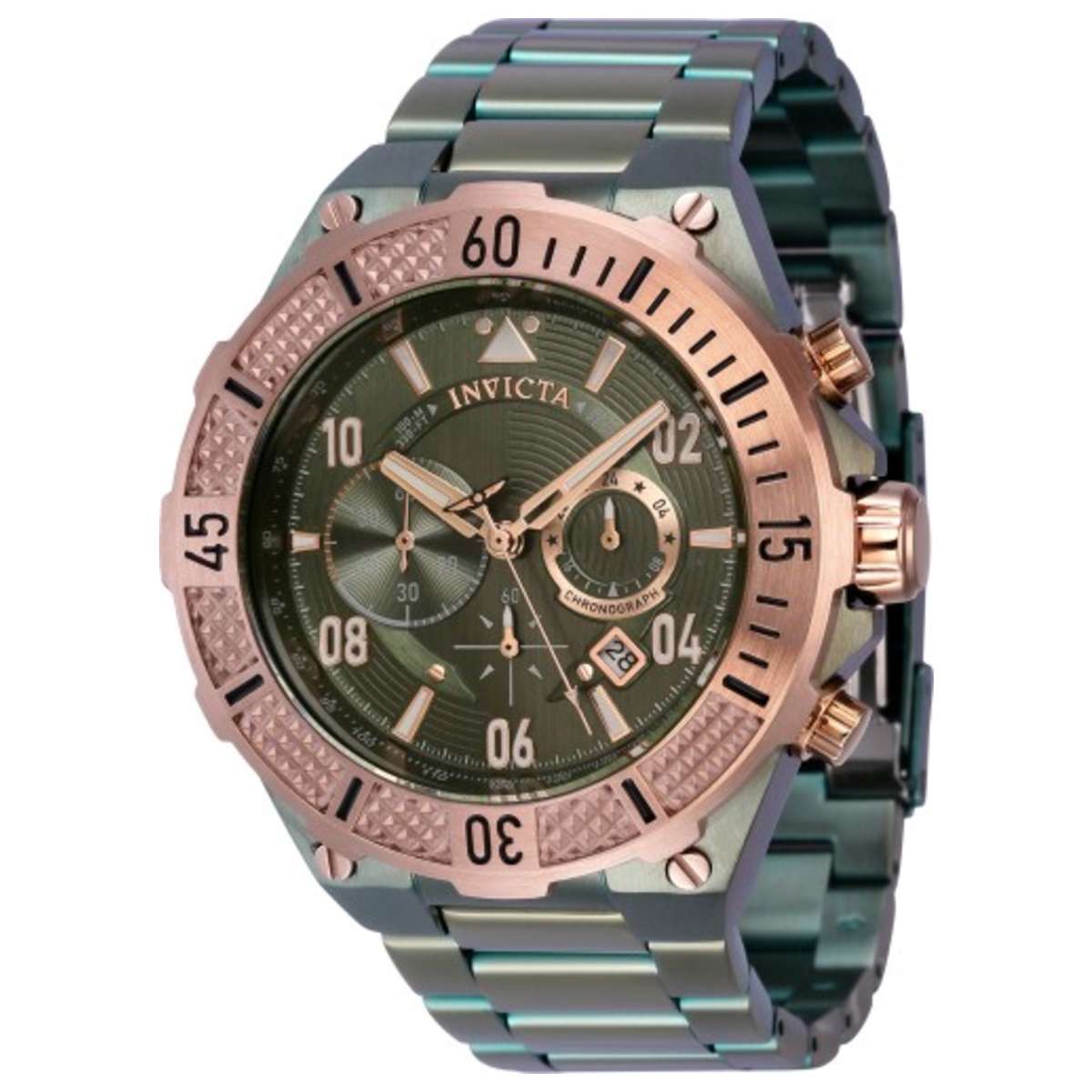 

Invicta Мужские кварцевые часы Aviator 50 мм, золотой/черный