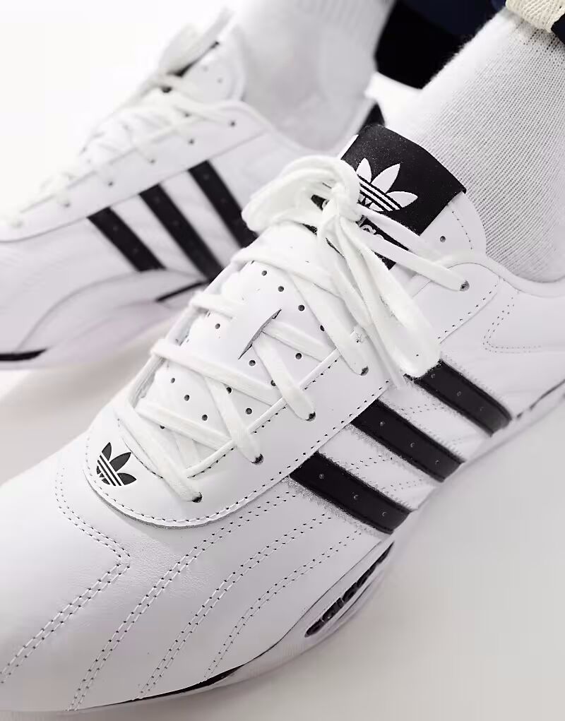 Adidas Originals - Adi Racer Low - Кроссовки белого и черного цвета — фото 3