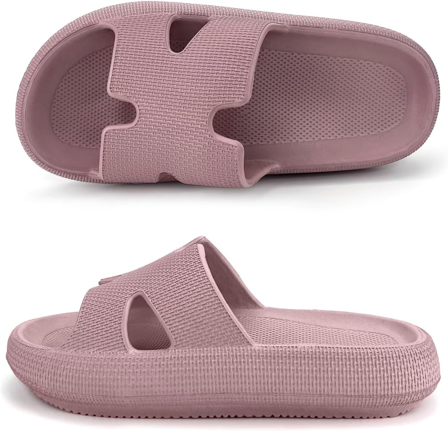 

Сандалии Cloud Slides для женщин и мужчин, с мягкой подушкой для восстановления формы, домашние тапочки для душа из пены с эффектом памяти, нескользящие, удобные, быстросохнущие Haifago, Blush