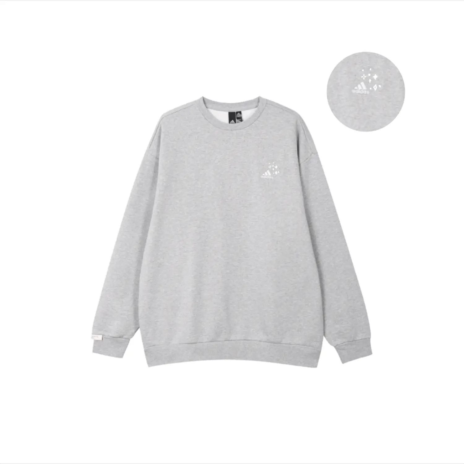 

Толстовка с капюшоном мужская light gray Adidas, светло-серый