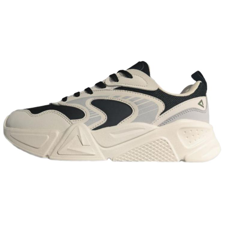 

PEAK Низкие противоскользящие износостойкие кроссовки для скейтбординга, мужские, бежево-черные