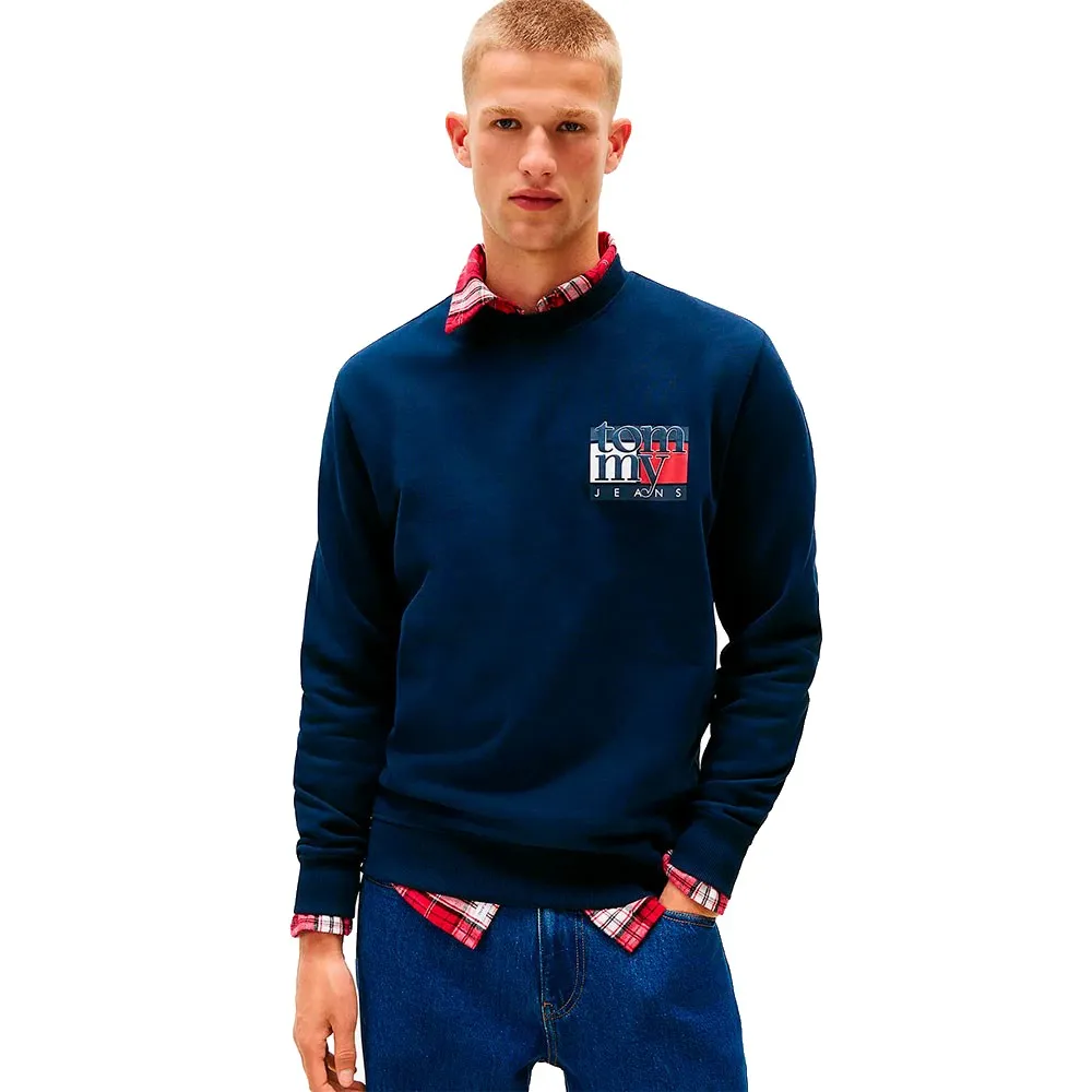 

Толстовка Tommy Jeans RWB Flag Regular Fit, синий
