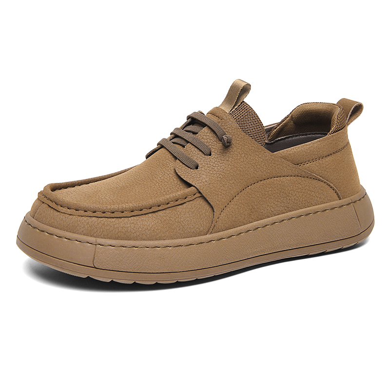 SEPTWOLVES Повседневные кожаные туфли мужские серые, цвет Gray (Standard Leather Shoe Size) — фото 2