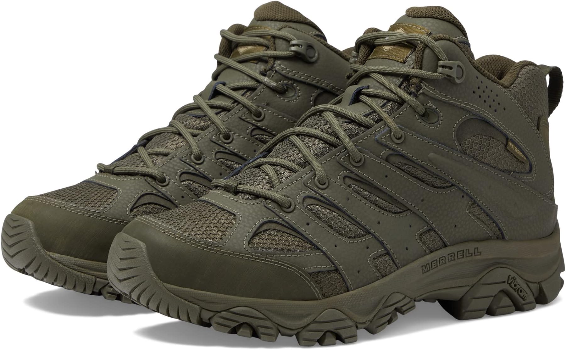 

Кроссовки Moab 3 Mid Tactical Wp Merrell Work, цвет Dark Olive